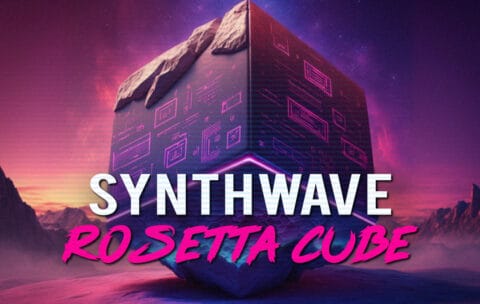 Synthwave Rosetta Cube